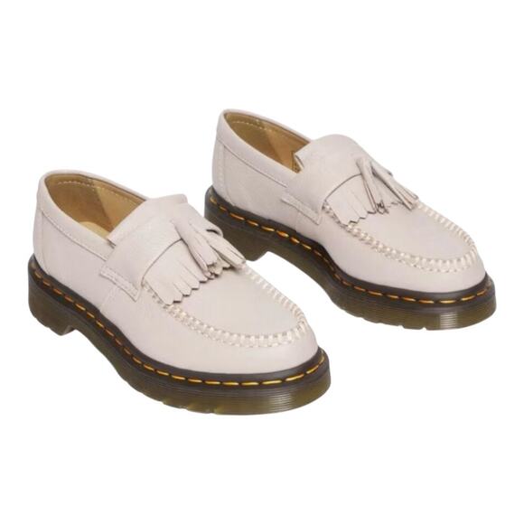Dr. Martens Shoes - Dr. Martens Cream Tassel Loafers